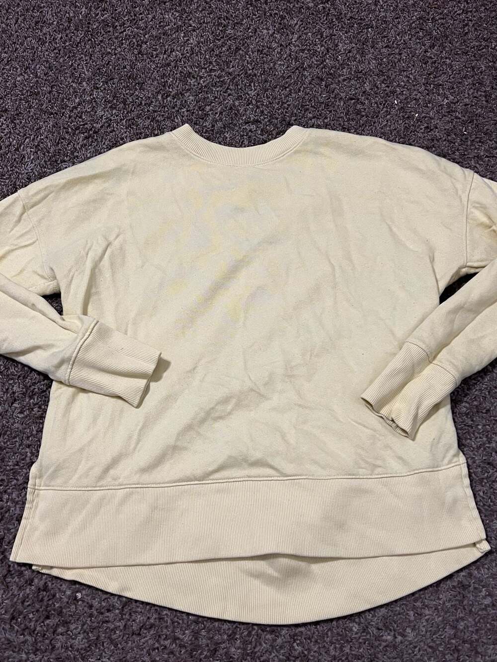 Time and Tru Women's Oversized Crewneck Sweatshirt, XS (0-2)